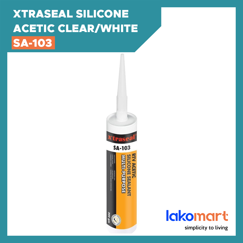 XTRASEAL Silicone Acetic Clear/ White [SA-103] - Fast curing