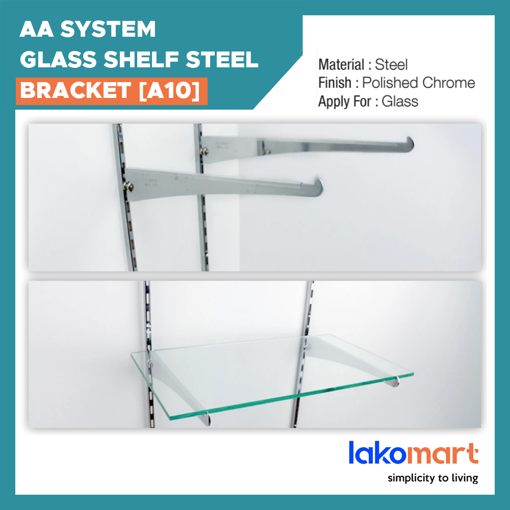 AA System Glass Shelf Steel Bracket (A10)