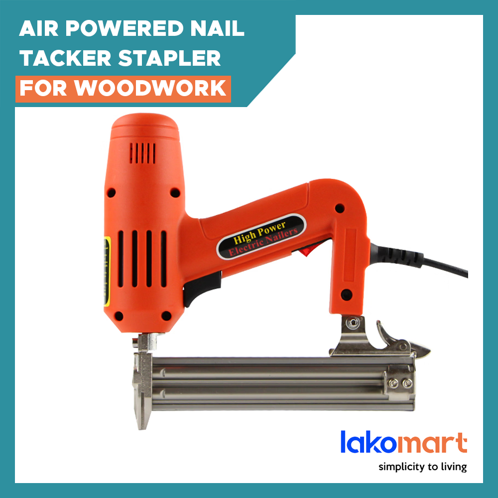 Air Powered Nail Tacker Stapler Nailer for Woodwork (F30/ T50/ J1022/ ST64/ 422J/ P625)