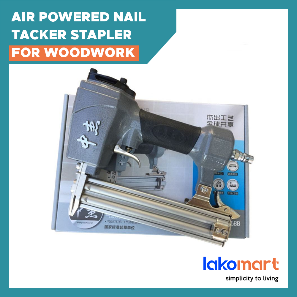 Air Powered Nail Tacker Stapler Nailer for Woodwork (F30/ T50/ J1022 ...