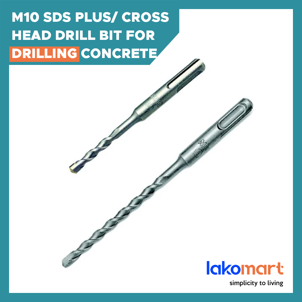 M10 SDS Plus/ Cross Head Drill Bit for Drilling Concrete