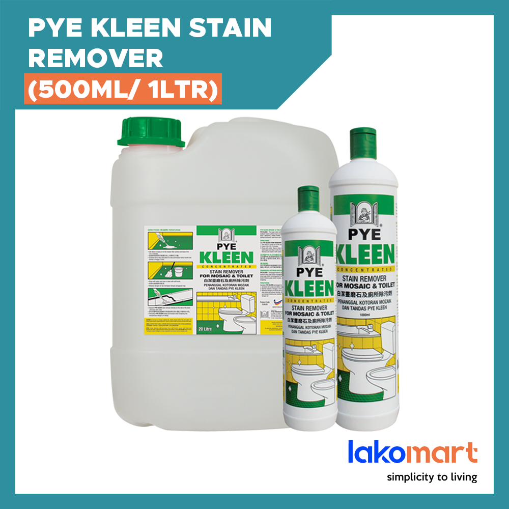 PYE KLEEN Stain Remover for Mosaic & Toilet (500ML/ 1LTR) – lakomart.sg