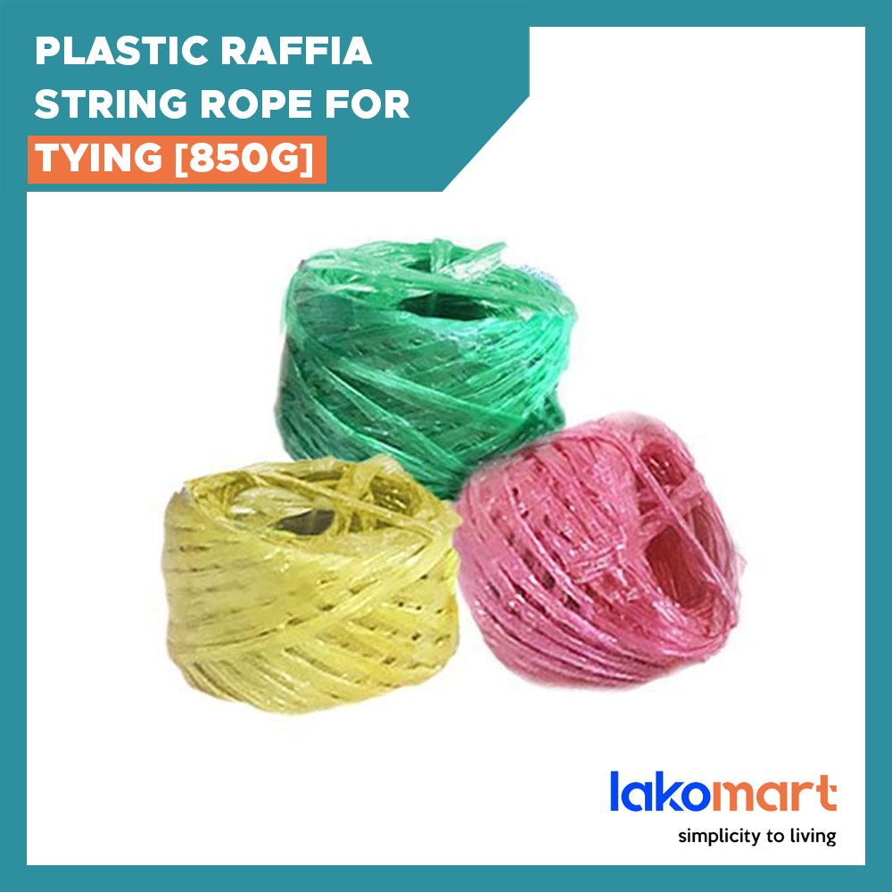 Pvc Raffia String Plastic Raffia String Rope for Tying/ Packing (40g/ 850g) – lakomart.sg