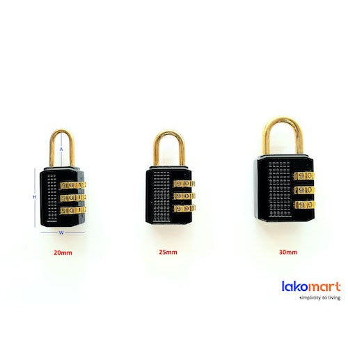 Resettable Combination Padlock 20/25/30/40mm