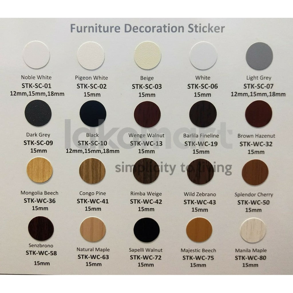 Furniture Decorative Stickers Holecover Adhesive Beautify Holes Furniture 15mm