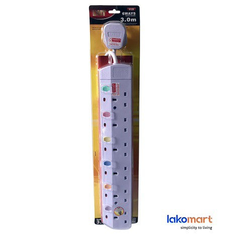 Multi Way Power Extension Socket 3mtr