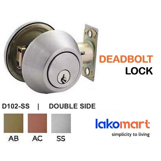 NELON Deadbolt Lock Double Side (2 Side Key) (D-102)