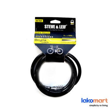 STEVE&LIEF Bicycle Combination Lock 6mm X 1200mm [SL-6044]