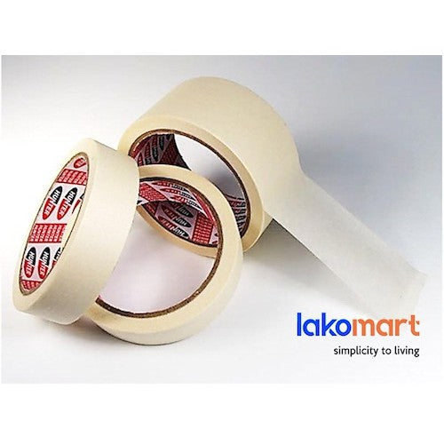 HUNTER 55 Masking Tape 2 yard - 1 Inch/1-1/2 Inch/2 Inch (Packet)