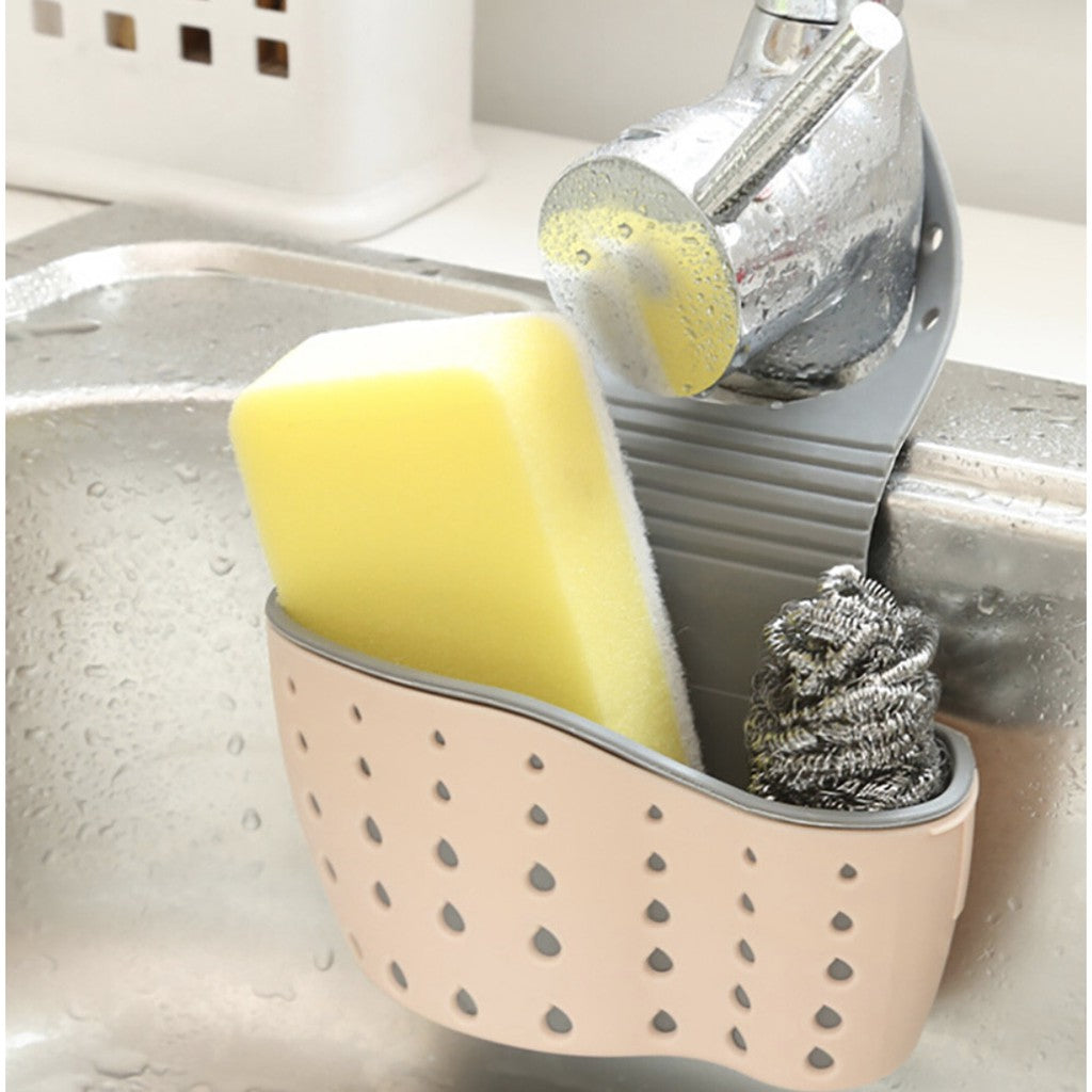 Kitchen Sink Sponge Holder (Beige/Green/Pink)