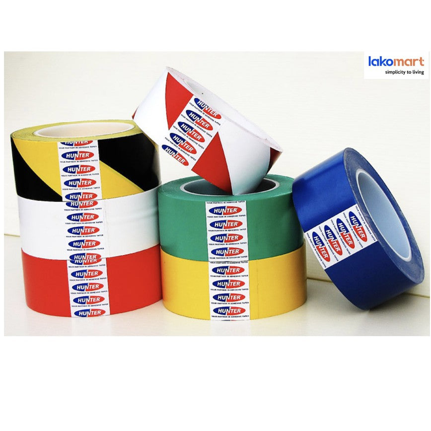 HUNTER Self Adhesive Floor Marking Safety Warning Tape 48mm x 33mtr