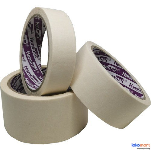 HANSMAN Masking Tape 1 Inch/1-1/2 Inch/2 Inch X 2YD