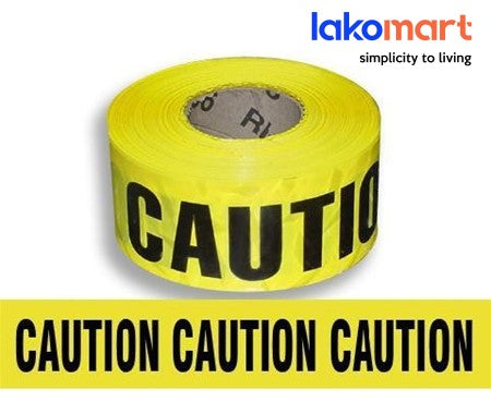 Safety Warning Tape Barricade Cordon Off Tape Red Yellow 75mm X 243mtr - Caution/ Do Not Enter/ Danger