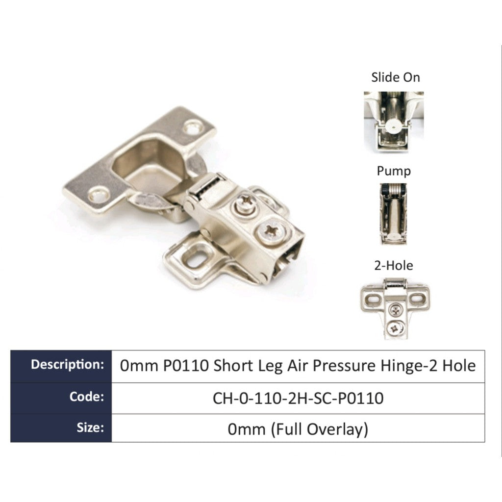 Full Overlay Cabinet Hinge Soft Close Short Leg For Small Cabinet with Screws