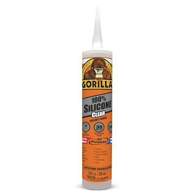 GORILLA Silicone Sealant 10oz Clear/ White